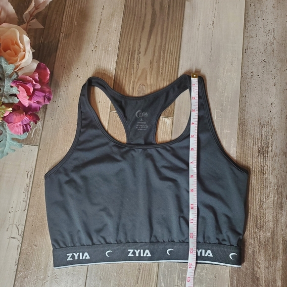 ZYIA Active Classic Comfort Racerback Sports Bra Black Size Medium - Picture 7 of 11